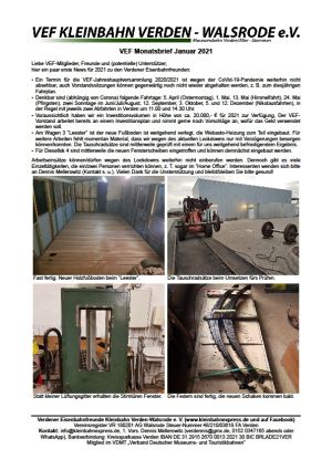 Monatsbrief 006 - Januar 2021